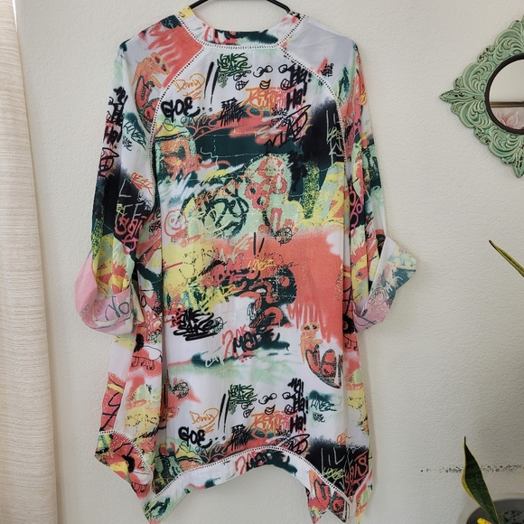 Melissa McCarthy x Seven7 Multicolor Button Down Shirt - Picture 2 of 8